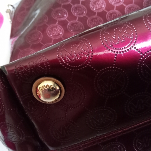 Michael kors purse Burgundy large size - Picture 2 of 5